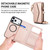 iPhone 17 Pro Multifunctional Wallet Detachable Leather Phone Case with Lanyard - Rose Gold