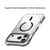 iPhone 17 Pro Mutural Transparent Color Series PC+TPU Magnetic MagSafe Phone Case - Dark Grey