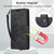 iPhone 17 Pro Orchid Butterfly Embossed Leather Phone Case - Black