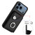 iPhone 17 Pro Organ Card Bag Ring Holder PU Phone Case with Lanyard - Black