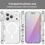 iPhone 17 Pro PC Hybrid TPU Airbag Shockproof MagSafe Phone Case - Transparent