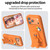 iPhone 17 Pro Penguin Baby EVA Shockproof Phone Case with Holder - Orange