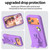 iPhone 17 Pro Penguin Baby EVA Shockproof Phone Case with Holder - Purple