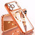 iPhone 17 Pro Plating Paint TPU MagSafe Phone Case with Dust Plug & Lens Film - Orange