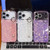 iPhone 17 Pro Plating Shell Texture Wristband Holder TPU Phone Case with Lens Film - Purple