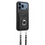 iPhone 17 Pro R20 Crossbody Rope Ring Card Holder Phone Case - Black