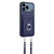 iPhone 17 Pro R20 Crossbody Rope Ring Card Holder Phone Case - Blue