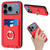 iPhone 17 Pro R20 Crossbody Rope Ring Card Holder Phone Case - Red