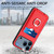 iPhone 17 Pro R20 Crossbody Rope Ring Card Holder Phone Case - Red