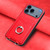 iPhone 17 Pro R20 Ring Card Holder Phone Case - Red