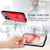 iPhone 17 Pro R20 Ring Card Holder Phone Case - Red