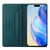 iPhone 17 Pro RC01 Dual-Folded Magnetic Suction RFID Leather Phone Case - Dark Green