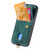 iPhone 17 Pro Retro Card Wallet Fold Leather Phone Case with Strap - Green