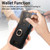 iPhone 17 Pro Retro Cross Leather Card Bag MagSafe Phone Case - Black