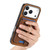 iPhone 17 Pro Retro Cross Leather Card Bag MagSafe Phone Case - Brown