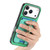 iPhone 17 Pro Retro Cross Leather Card Bag MagSafe Phone Case - Green