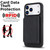 iPhone 17 Pro Retro Faux Leather Detachable Magnetic Wallet Bag RFID Blocking Phone Case - Black