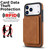 iPhone 17 Pro Retro Faux Leather Detachable Magnetic Wallet Bag RFID Blocking Phone Case - Brown