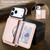 iPhone 17 Pro Retro Faux Leather Detachable Magnetic Wallet Bag RFID Blocking Phone Case - Rose Gold