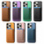 iPhone 17 Pro Retro Magsafe Card Bag PU Back Cover Phone Case - Brown