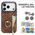 iPhone 17 Pro Retro Ring and Zipper RFID Card Slot Phone Case - Brown