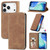 iPhone 17 Pro Retro Skin Feel Magnetic Flip Leather Phone Case - Brown