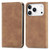 iPhone 17 Pro Retro Skin Feel Magnetic Flip Leather Phone Case - Brown