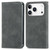 iPhone 17 Pro Retro Skin Feel Magnetic Flip Leather Phone Case - Gray