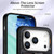 iPhone 17 Pro Retro Skin-feel Ring Card Wallet Phone Case - Black