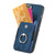 iPhone 17 Pro Retro Skin-feel Ring Card Wallet Phone Case - Blue