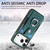 iPhone 17 Pro Retro Skin-feel Ring Card Wallet Phone Case - Green