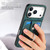 iPhone 17 Pro Retro Skin-feel Ring Card Wallet Phone Case - Green
