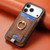 iPhone 17 Pro Retro Splitable Magnetic Card Bag Leather Phone Case - Brown