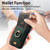 iPhone 17 Pro Retro Splitable Magnetic Stand Card Bag Leather Phone Case - Green