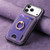 iPhone 17 Pro Retro Splitable Magnetic Stand Card Bag Leather Phone Case - Purple