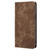 iPhone 17 Pro RFID Anti-theft Brush Magnetic Leather Phone Case - Brown