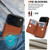 iPhone 17 Pro RFID Anti-theft Card Ring Holder Phone Case - Brown