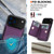 iPhone 17 Pro RFID Anti-theft Card Ring Holder Phone Case - Dark Purple
