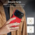 iPhone 17 Pro RFID Anti-theft Card Ring Holder Phone Case - Red