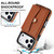 iPhone 17 Pro RFID Card Slot Phone Case with Long Lanyard - Brown