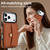 iPhone 17 Pro RFID Card Slot Phone Case with Long Lanyard - Brown
