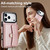 iPhone 17 Pro RFID Card Slot Phone Case with Long Lanyard - Rose Gold