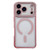 iPhone 17 Pro Rhinestone Clear Acrylic Electroplated Magnetic Phone Case - Pink