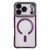 iPhone 17 Pro Rhinestone Clear Acrylic Electroplated Magnetic Phone Case - Purple