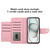 iPhone 17 Pro Rhombic Texture Flip Leather Phone Case with Lanyard - Pink