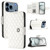 iPhone 17 Pro Rhombic Texture Flip Leather Phone Case with Lanyard - White