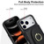 iPhone 17 Pro Ring Holder Card Bag Skin Feel Phone Case - Black