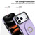 iPhone 17 Pro Ring Holder Card Bag Skin Feel Phone Case - Purple