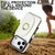 iPhone 17 Pro Ring Holder Card Bag Skin Feel Phone Case - White