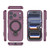 iPhone 17 Pro Ring Shield MagSafe TPU Phone Case with 360 Degree Rotating Holder - Wine Red